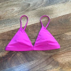 FULL TILT Magenta Pink Small Fixed Triangle Bikini Top